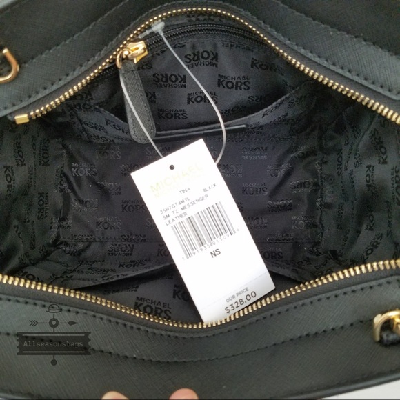 Michael Kors Tina Small messenger satchel black - Picture 6 of 8